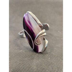 Tramontina Brazil Chevron Amethyst (Dream Amethyst) Fork Bracelet‎